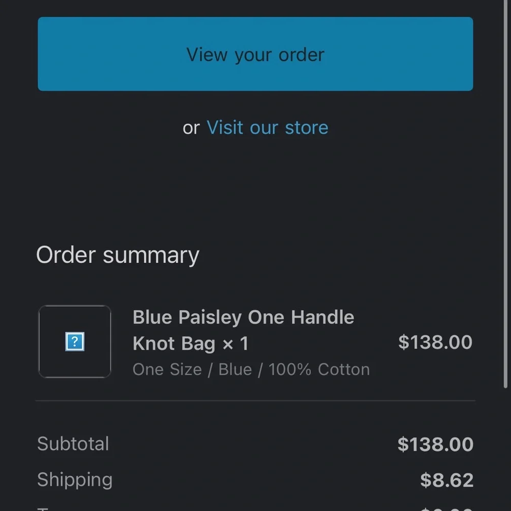 Yaito Blue Bandana Print Handbag - Picture 2 of 2